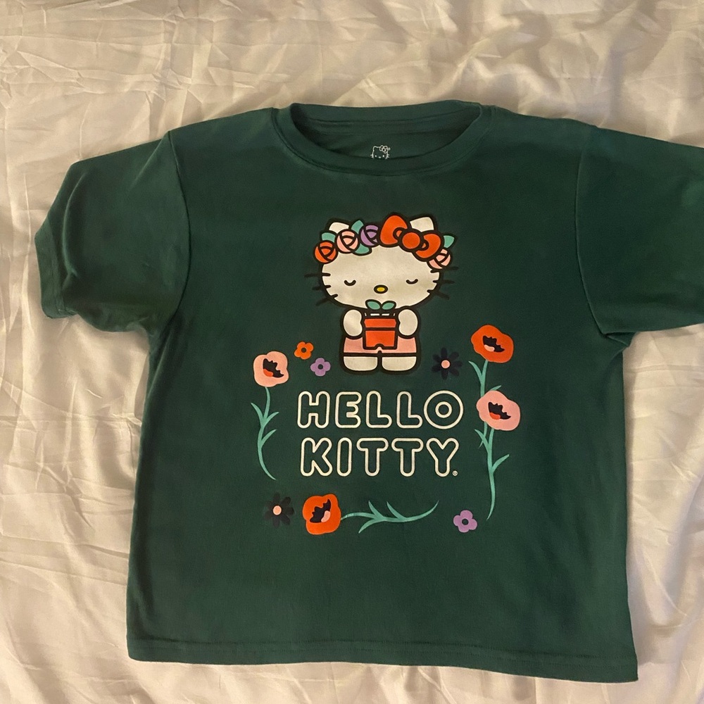 Hello Kitty Green Kids T-Shirt